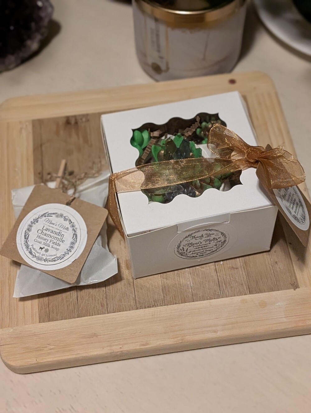 🪻🍯Handmade "Lavandin & Chamomile Honey Fields" Greek Goats Milk Soap With Aloe - Picture 3 of 5